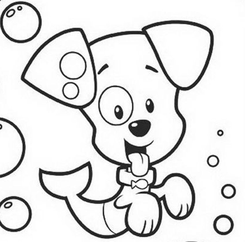 Plansa de colorat cu Bubble Guppies 93 98